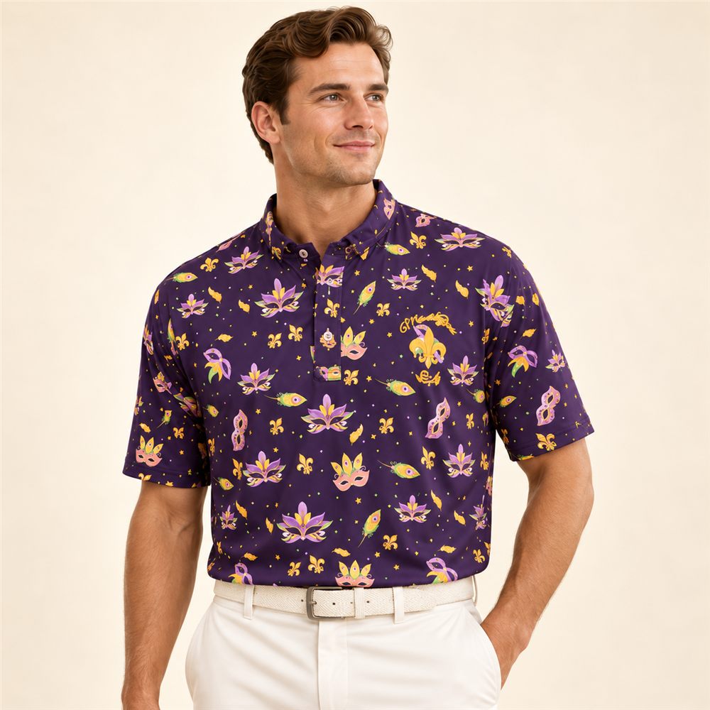 Group in matching custom polos